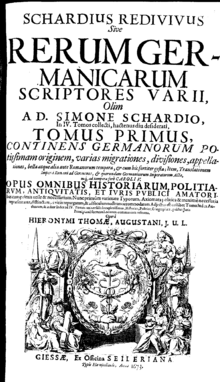 Scriptores rerum Germanicarum