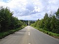 国道334号「天に続く道」（北海道斜里町