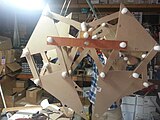 Side-view of completed strandbeest