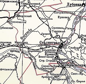 Сталинградский район на карте
