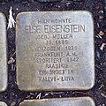 Stolperstein Göttingen Bühlstraße 28a Else Eisenstein