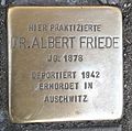 Stolperstein für Dr. Albert Friede (Christophstraße 43)