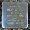 Stolperstein für Max Sander