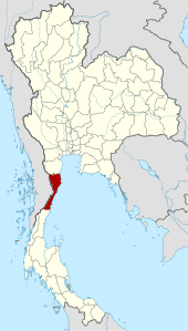 Prachuap Khiri Khan – Localizzazione