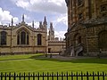 The mid eastern side of Radcliffe Square, towards All Souls College.
