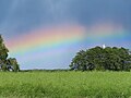 Tiefliegender Regenbogen in Birkholz Bernau bei Berlin