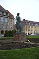 Monument voor een Trümmerfrau in Dresden