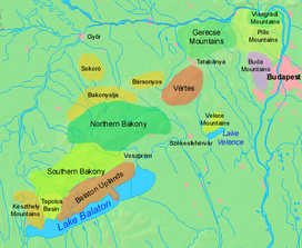 Transdanubian Medium Mountains map.png