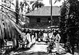 Typical Thiyar House, German Photography 1921.