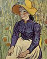 Vincent van Gogh: Porträt einer jungen Bäuerin, 1890