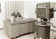 The Rev. William J. Hadden, Jr., on the set for his television program, Lessons for Learning, on WNCT-TV from 1961 to 1966. WNCT 001.jpg