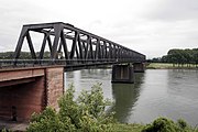 The bridge over the Rhine seen from Worms