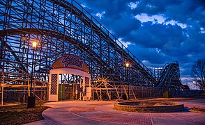 Sunrise on the Zippin Pippin right before the seaon opening.