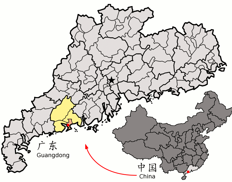 Datei:Location of Yangjang within China.png