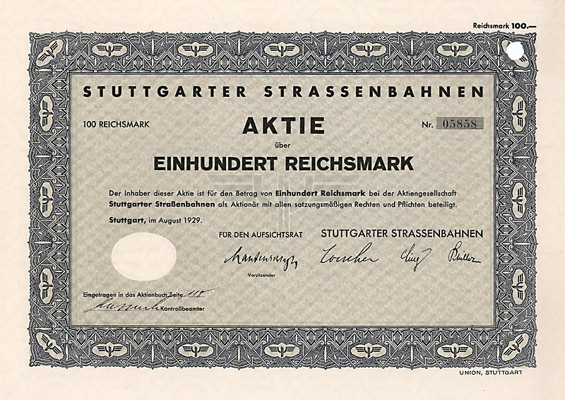 Datei:Stuttgarter Straßenbahnen 1929 100 RM.jpg
