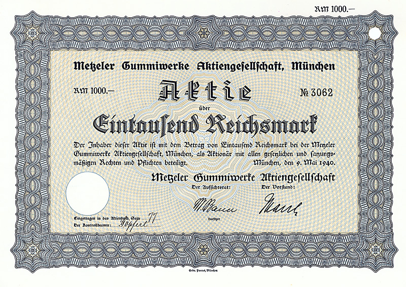 Datei:Metzeler Gummiwerke AG 1940 1000 RM.jpg
