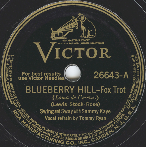 Datei:Sammy Kaye - BlueberryHill.jpg