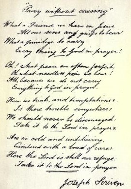 Datei:What a friend handschriftlich von Joseph Scriven .JPG