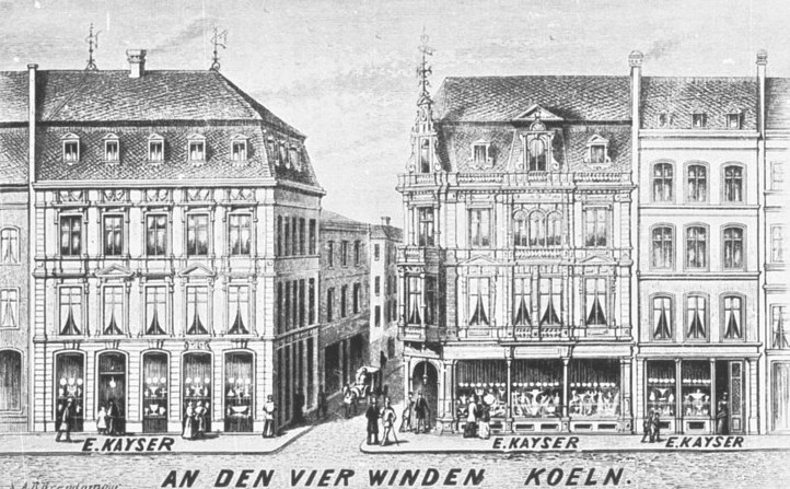 Datei:Köln - Hohe Straße An den vier Winden Richard Brend'amour, um 1880 RBA.jpg