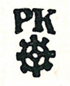 Datei:1911-04-20 Illustrirte Zeitung S. 0007 S. VII Edmund Lill Paul Kammüller Monogramm Zahnrad Wasserrad.jpg