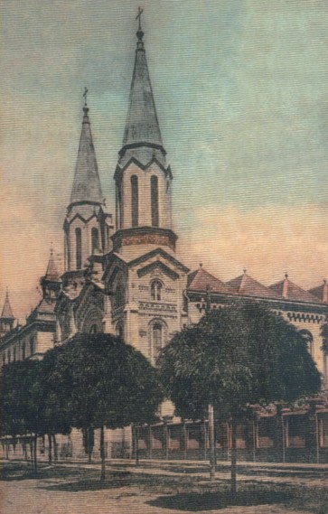 Datei:Biserica Romano-Catolica a complexului scolar Notre Dame, 1910.jpg