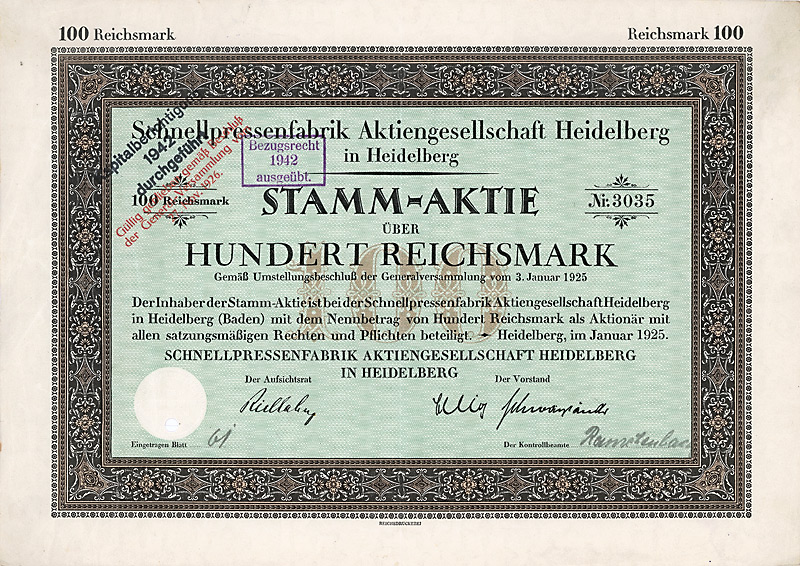 Datei:Schnellpressenfabrik AG Heidelberg 1925 100 RM.jpg