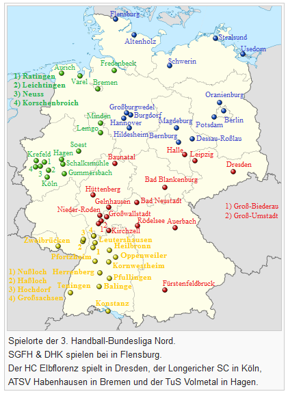 Spielorte der 3. Liga