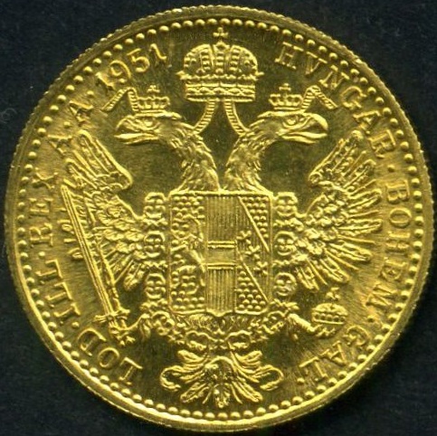 Datei:Gold 1 Dukaten 1951 hinten.jpg