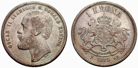 Datei:Münze 1 Krone Schweden 1875.jpg