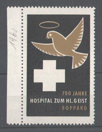 Datei:Reklamemarke-700-Jahre-Hospital-zum-heiligen-Geist-Boppard-Logo.jpg