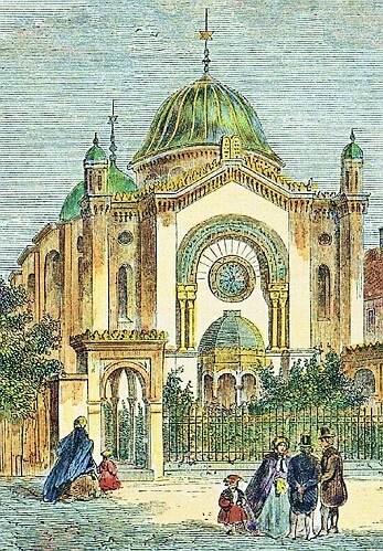 Datei:Alte Synagoge Stuttgart um 1890 aus Synagogen in Baden-Württemberg Joachim Hahn Jürgen Krüger.jpg