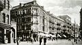 Blick von der Nagels Allee über das Schulterblatt in die Margaretenstraße, links das Kaufhaus Bucky am Anfang der Eimsbütteler Chaussee, um 1910