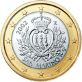 san-marinesische 1-Euro-Münze (2002)