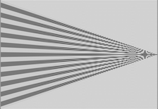 Frequenzbesen mit vertikalen Rechteckübergängen