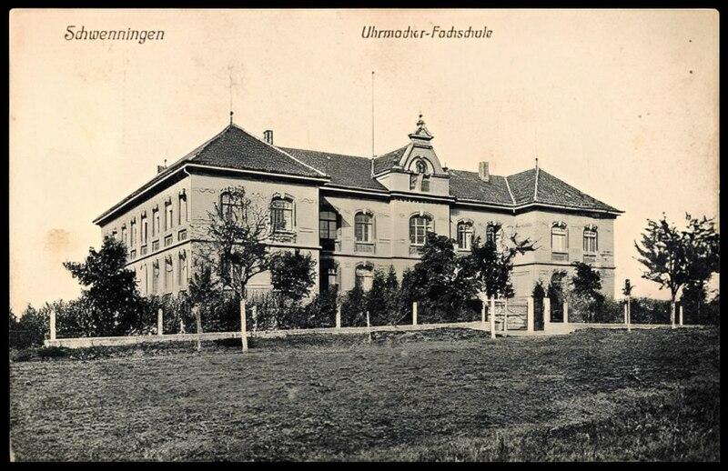 Datei:Postkarte Villingen Schwenningen, die Uhrmacher Fachschule 1.jpg