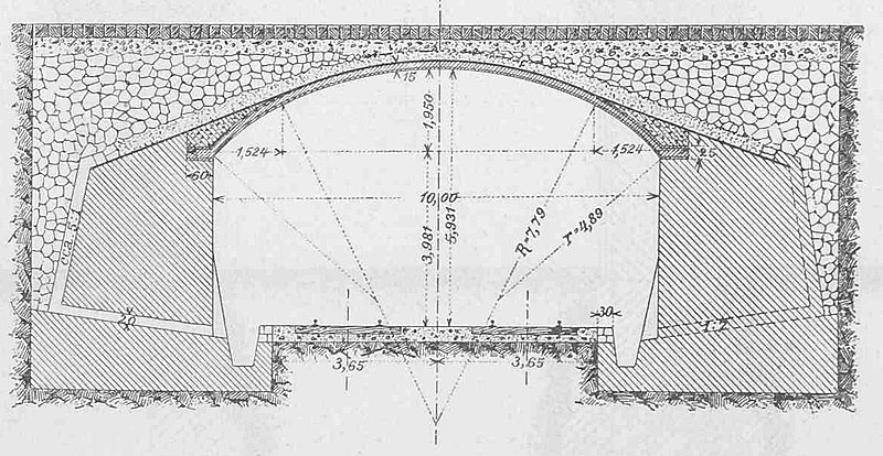 Datei:Längsschnitt einer Überfahrtsbrücke in Monier-Konstruktion.jpg