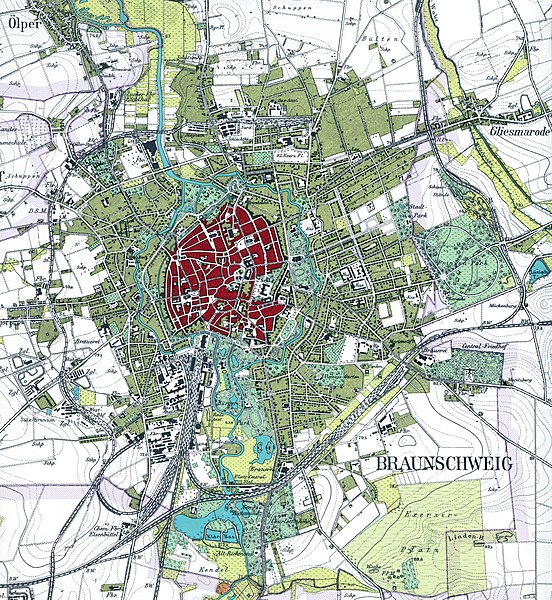 Datei:Braunschweig Stadtplan mit Vororten von 1899.jpg