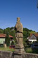 Statue auf der Brücke von Sesslach