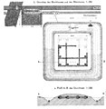 (Raetischer Limes), Strecke 14, Grundriss und Profil des Wachturms Wp 14/15