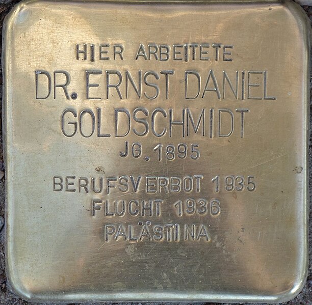 Datei:StolpersteinGoldschmidt.jpeg