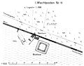 (Raetischer Limes), Strecke 14, Lage des Wachturms Wp 14/15