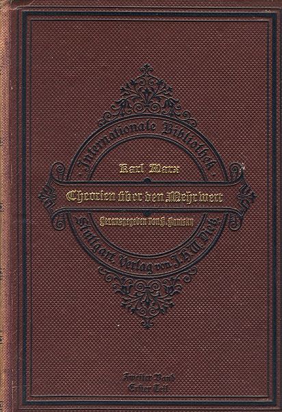 Datei:Karl Marx Theorien Hrsg von Karl Kautsky.jpg