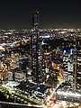 Eureka Tower bei Nacht von den Rialto Towers aus gesehen