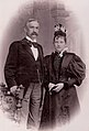 Wilhelm Heinroth als Präsident des Landgerichts Göttingen mit seiner zweiten Ehefrau Elisabeth geb. Rindfleisch im Frühjahr 1896