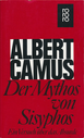 Albert Camus: „Der Mythos von Sisyphos“, Cover der deutschsprachigen Taschenbuchausgabe von 1995