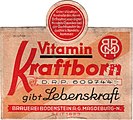 Vitaborn-Etikett der Brauerei Bodenstein AG, 1930er Jahre