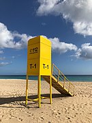 Rettungsturm, Insel Fuerteventura, Kanarische Inseln, Spanien