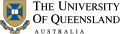 Logo der der University of Queensland mit Text