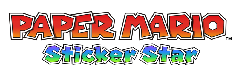 Datei:Paper Mario Sticker Star logo.png
