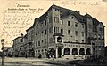 Pinnows Hotel am Bahnhof noch keine Straßenbahnschienen - vor 1910